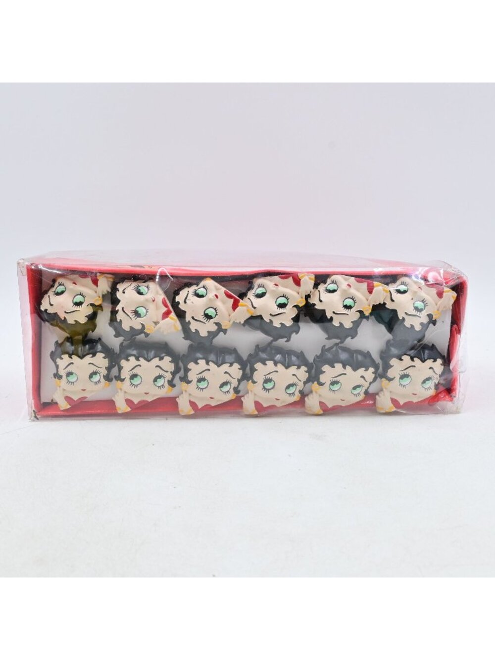 Catalina Products Betty Boop Resin Shower Hooks Set Of 12 Vintage 1997 NIB